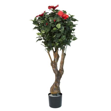 PUESTA EN ESCENA 48 in. Pure Garden Hibiscus Tree with Flowers PU3253076